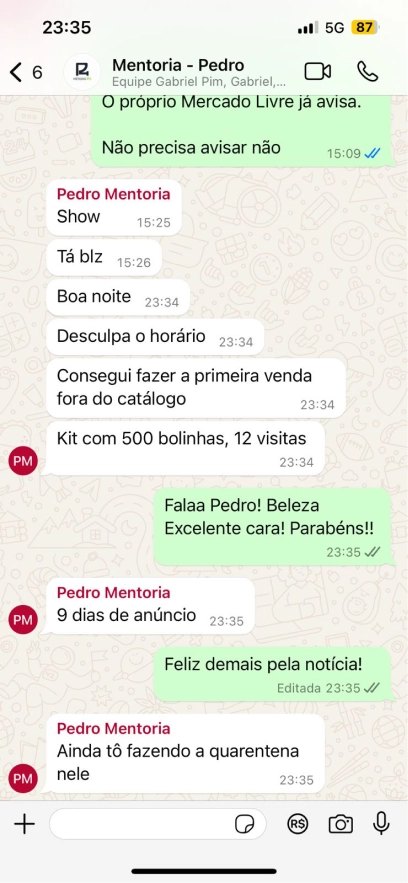Depoimento de aluno 1
